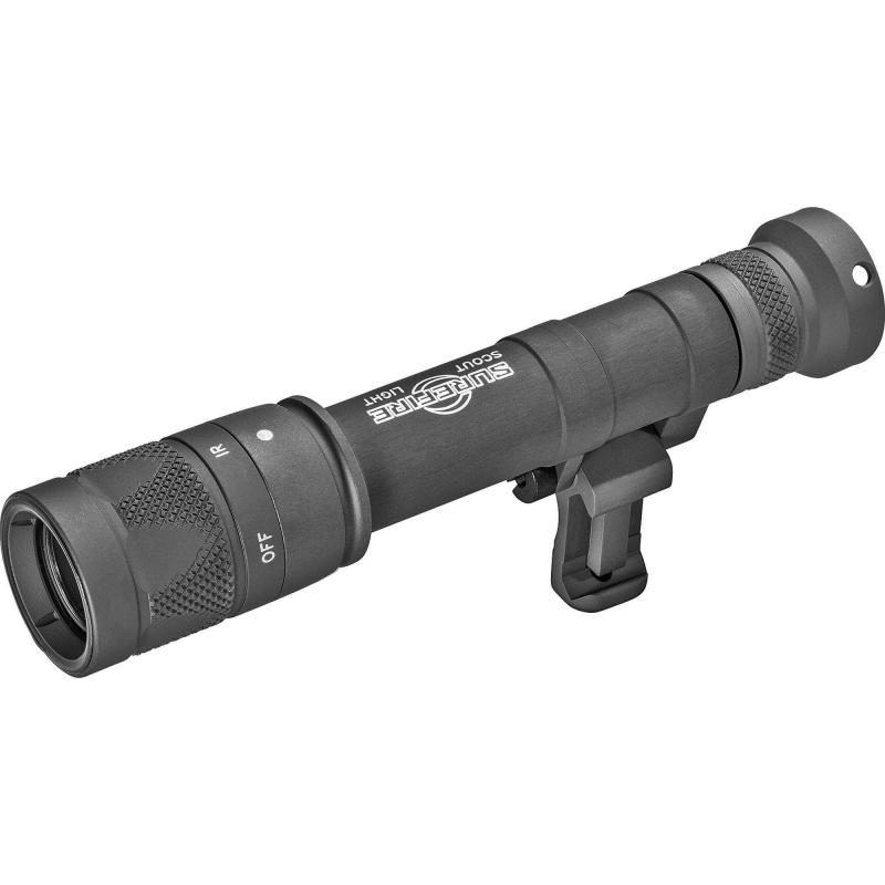 M640V Scout Pro Flashlight, LED, 350 Lumens White Light/120mW of IR, Black Finish, 1913 Picatinny Mount installed, MLOK Mount included, Z68 On/Off Tailcap M640V-BK-PRO