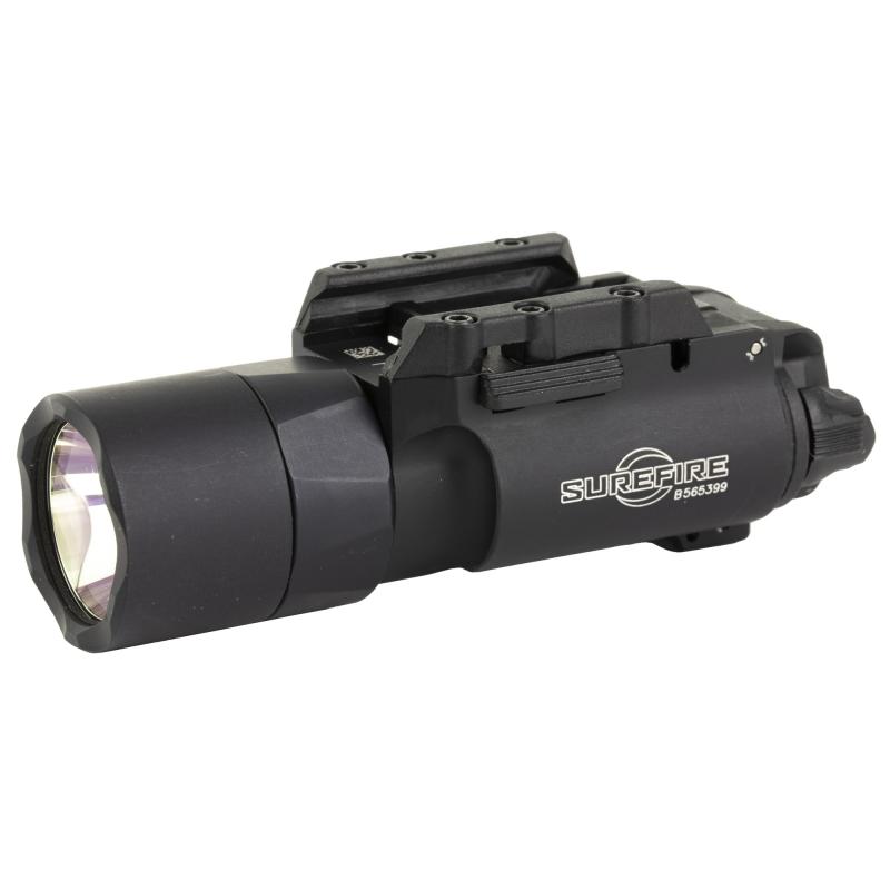 X300 Turbo, Weaponlight, White LED, 1000 Lumens, Fits Picatinny and Universal, Lever Latch, For Pistols, Black, 2x CR123 Batteries X300T-A