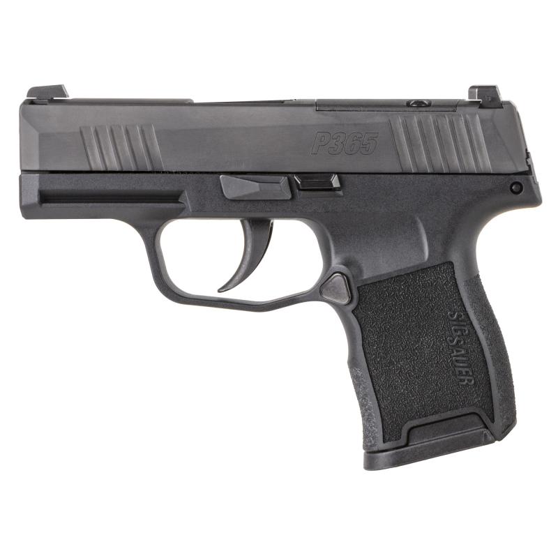 P365 380 |380ACP 3.1 Inch Barrel Stainless Steel Optic-Ready Slide Black Nitron Finish Sig Night Sights Textured Grip 2 10 Round Magazines