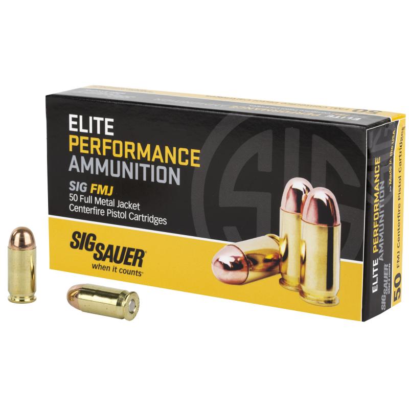Elite Performance .45 ACP 230 Grain Full Metal Jacket 830 FPS Box of 50 Rounds