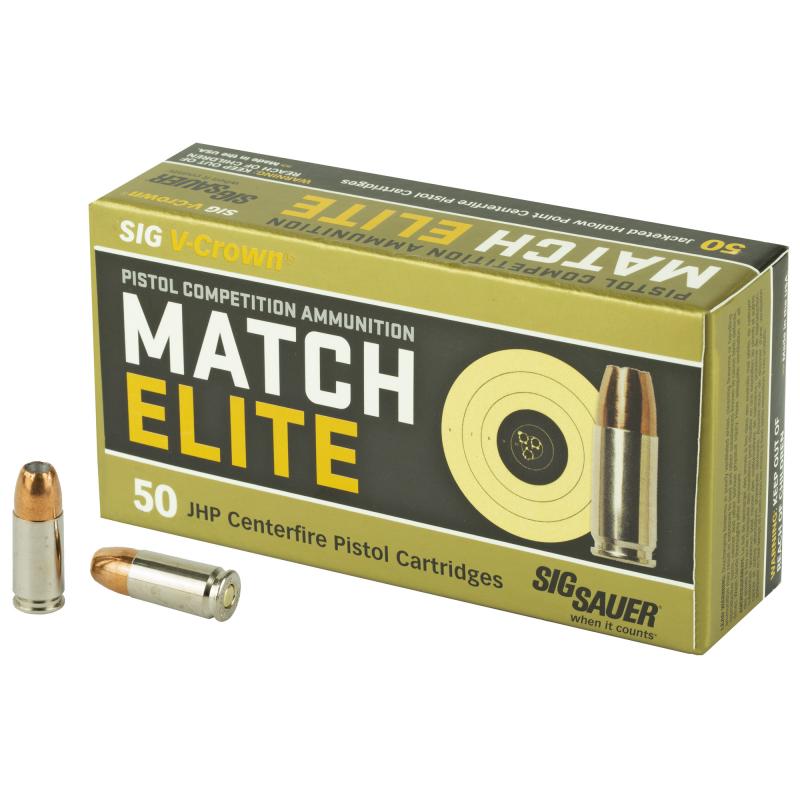 V-Crown, 9MM, 115 Grain, Jacketed Hollow Point, 50Round Box E9MMA1-COMP-50