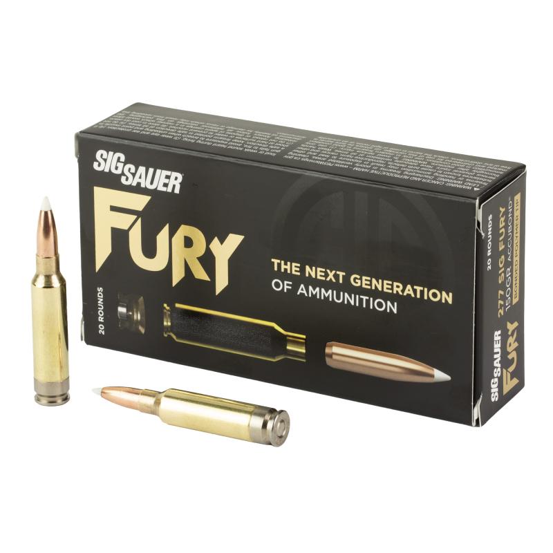 FURY, 277 Fury, 150 Grain, Accubonded Ballistic Tip, 20 Round Box H277SFAB150-20
