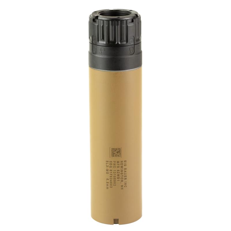 NG68SPEAR-QD, Suppressor, 6.8X51NATO/277 Fury, Cerakote Finish, Coyote, Includes Clutch-Lok Mount/Muzzle Device NG68SPEAR-QD