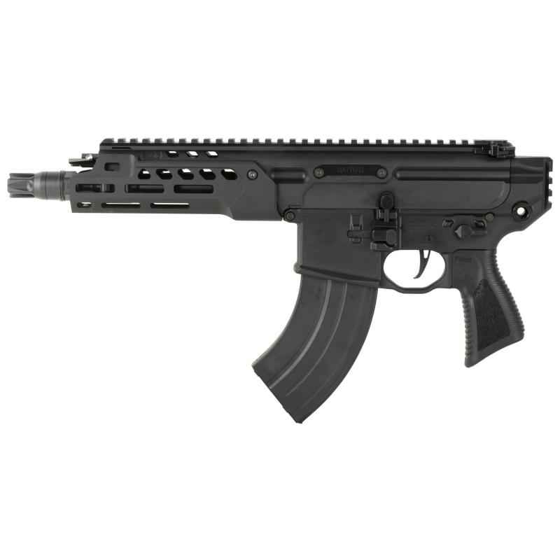 MCX, Rattler LT, Semi-automatic Pistol, 7.62X39, 7.75" Barrel, SIG QRD Flash Hider, Anodized Finish, Black, Ambidextrous Controls, M-LOK Handguard, 28 Rounds, 1 Magazine PMCX-762R-7B-LT
