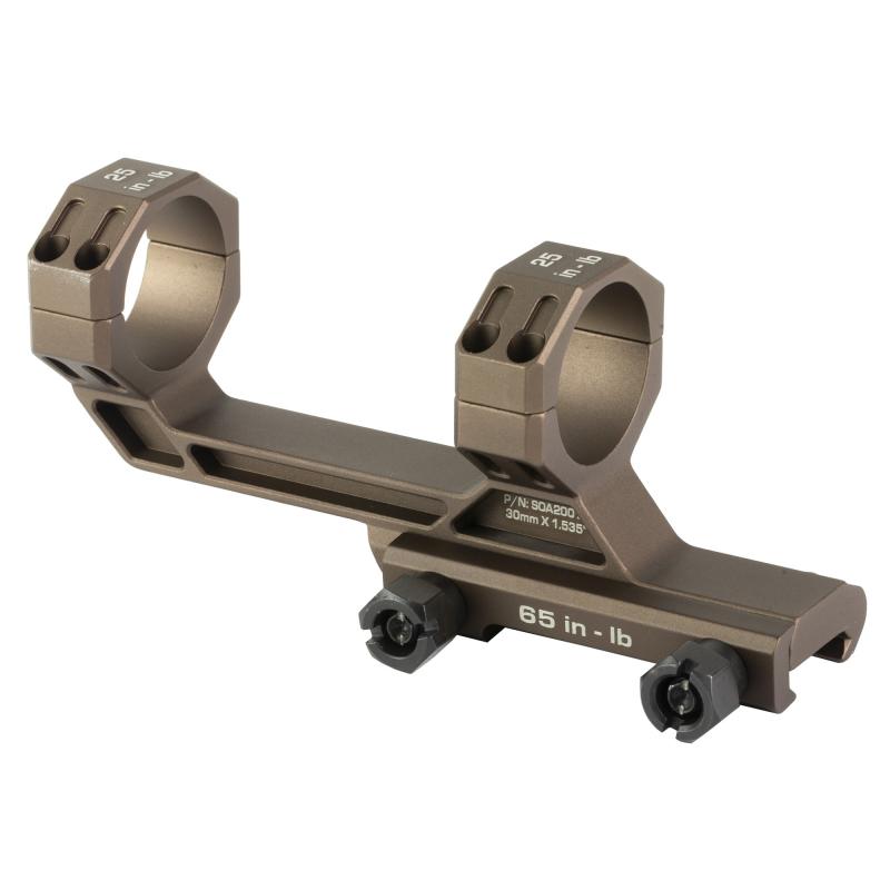 Alpha-MSR, Scope Mount, 30mm, 1.535" Height, 0 MOA, Anodized Finish, Coyote Brown, Fits Picatinny SOA20016