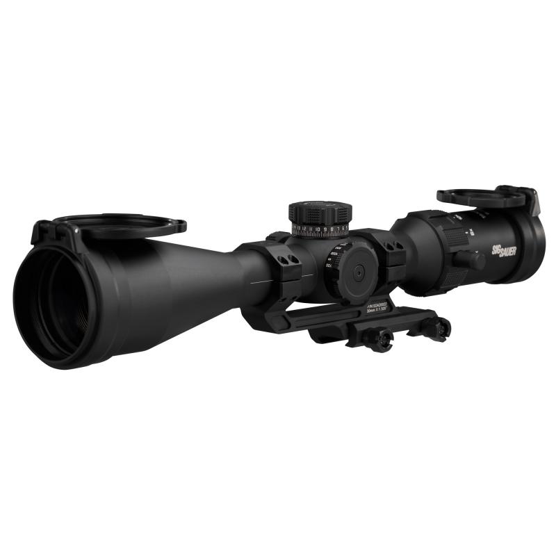 TANGO SPR, Rifle Scope, 6-24 Magnification, Second Focal Plane, MOA Illuminated Reticle, 52mm Objective, 30mm Main Tube, Black, Includes ALPHA MSR 1.535 Mount/Flip Back Covers SOTS46000