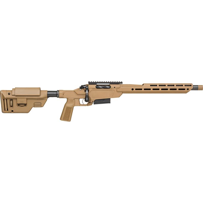 2020 Heatseeker, Bolt Action Rifle, 6.5 Creedmoor, 16" Threaded Carbon Fiber Barrel, 1:8 Twist, Cerakote Finish, Coyote, Sharps Bros Heatseeker Chassis, B5 Systems P-Grip 23 and Collapsible Precision Stock, TriggerTech Adjustable Trigger, 5 Rounds, 1 AIC