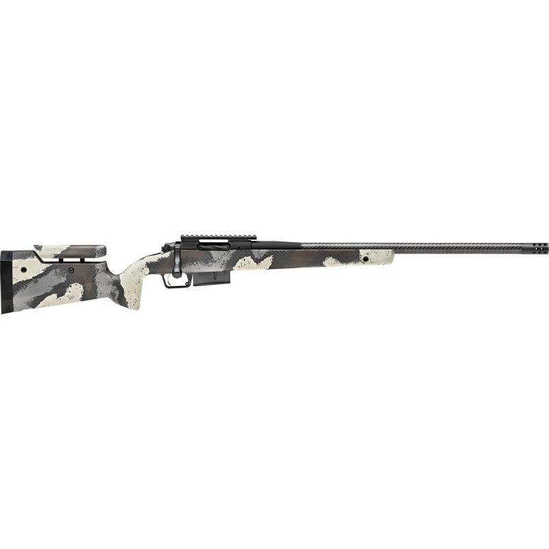 Model 2020 Waypoint, Bolt Action Rifle, 300 Winchester Magnum, 24" Carbon Fiber Barrel, 1:10 Twist, SA Radial Brake, Cerakote Finish, Graphite Black, Ridgeline Adjustable Camo Carbon Fiber Stock with M-LOK, TriggerTech Adjustable Trigger, 3 Rounds, 1 AIC