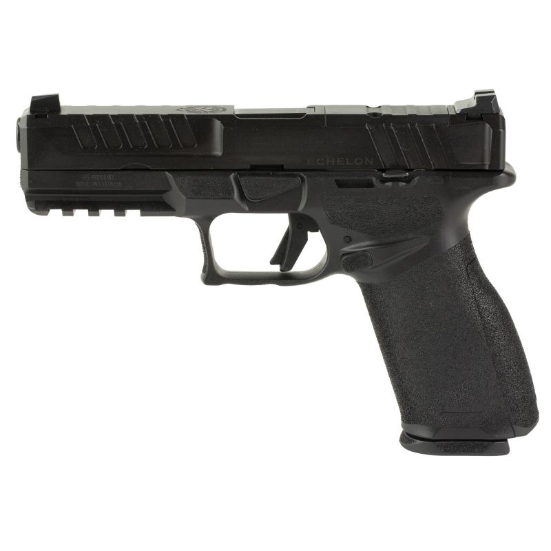 Echelon, Semi-automatic, Striker Fired, Full Size, 9MM, 4.5" Barrel, Melonite Finish, Black, Crimson Trace CT-1500, Optics Ready Slide, Front Tritium Night Sight, Tactical Rack U-Dot Rear, 15 Rounds, 5 Magazines, Includes Range Bag EC9459B-U-15-GU25