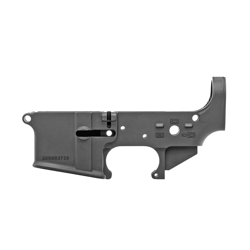 STLS045 No Logo II, Stripped Lower, Semi-automatic, 223 Rem/556NATO, Black Finish, Non-Color, No Logo STLS045