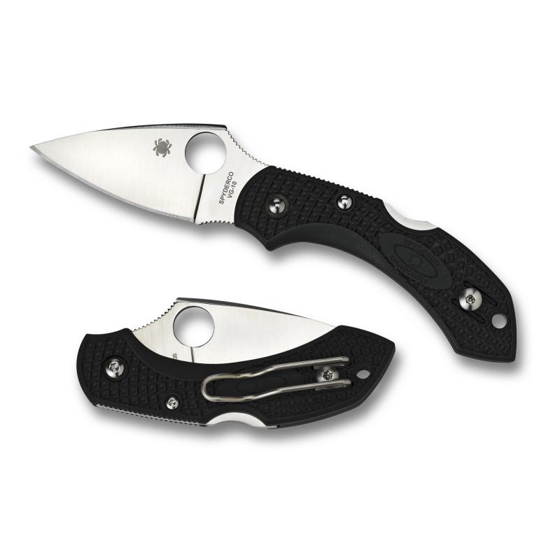 Dragonfly 2, Folding Knife, 2.25" Blade, Plain Edge, VG-10 Finish, Kraton Handle C28PBK2