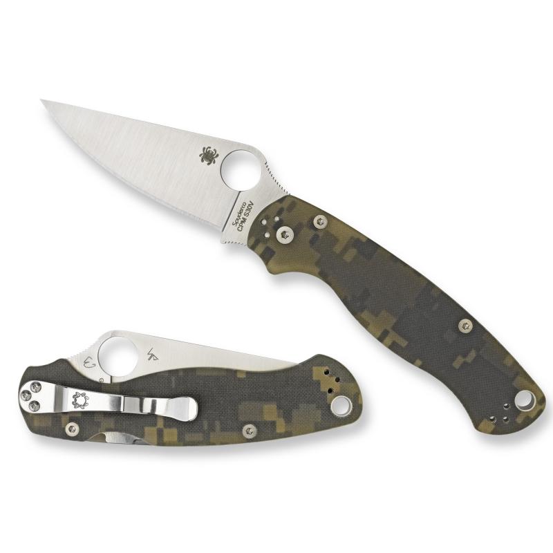 Para Military 2 Folding Knife, Plain Edge, CPM-S30V Handle, Black Finish C81GPCMO2