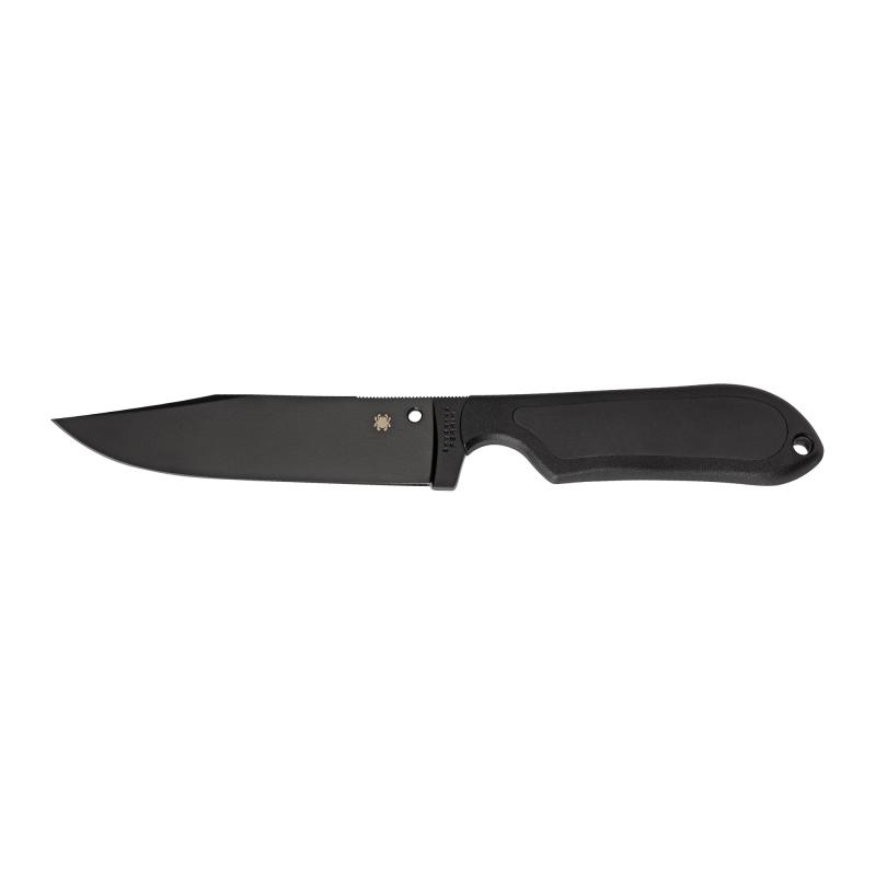 Street Bowie, 5" Fixed Blade Knife, Plain Edge, VG10/Black Blade, Kraton Handle FB04PBB