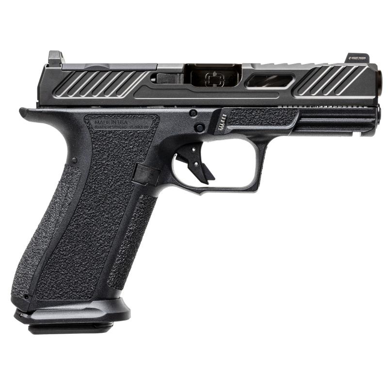 XR920 Elite| Full Size, 9mm, 4" Spiral Fluted Barrel, Unthreaded, Polymer Frame, Nitride Finish, Black, Front Night Sight, Trigger Safety, 10 Rounds, Includes 2 Magazines, California Compliant