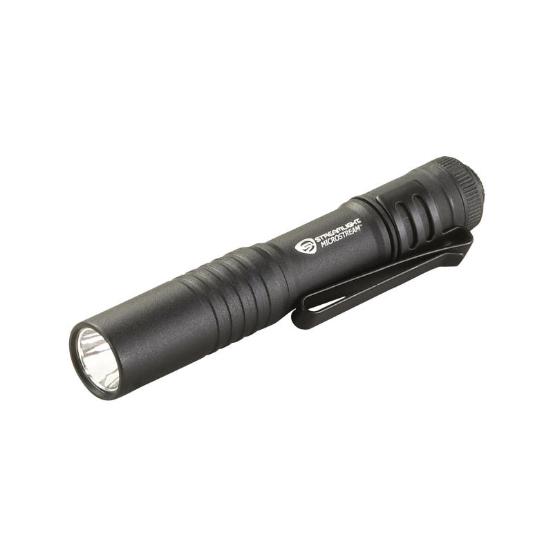 MicroStream Flashlight with White LED 35 Lumens Black