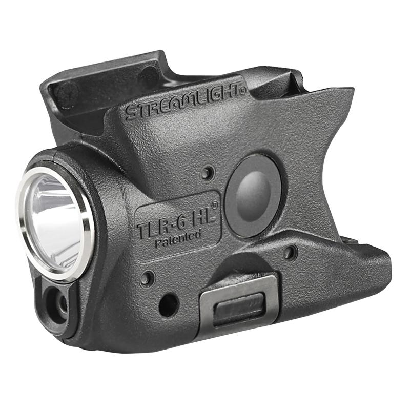 TLR-6 HL, Tac Light with Red Laser, For S&W Shield 9/40, 300 Lumens, Matte Finish, Black, Includes Three SLB2 Batteries with USB-C Charging Case 69342