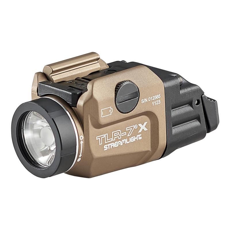 TLR-7X, 500 Lumens, 1 Hour Runtime, Duel Fuel, Matte Finish, Flat Dark Earth, Includes High and Low Switch, (1) SL-B9 Rechargeable Battery, USB Charging Cable 69456