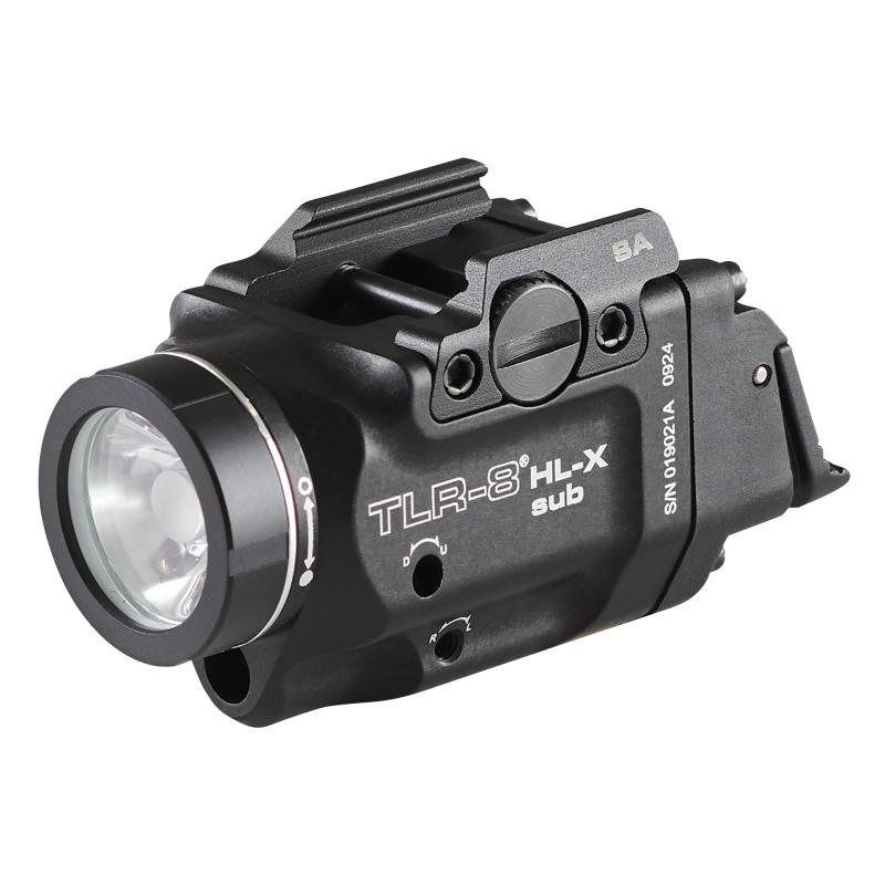TLR-8 HL-X Sub USB, Weaponlight with Red Laser, 1,000 Lumens, Black, Fits Springfield Hellcat, Includes Mounting Kit with Key, Multi-Tool, (1) SL-B9 Battery Pack, and USB-C Cord 69469