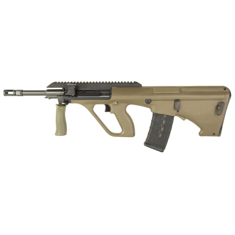 AUG A3 M2, Semi-automatic Rifle, 556NATO/223 Remington, 16" Barrel, Synthetic Stock, Extended Rail, Ambidextrous QD, Foldable Charging Handle, Matte Finish, Green, 30 Rounds AUGM2GRNEXT