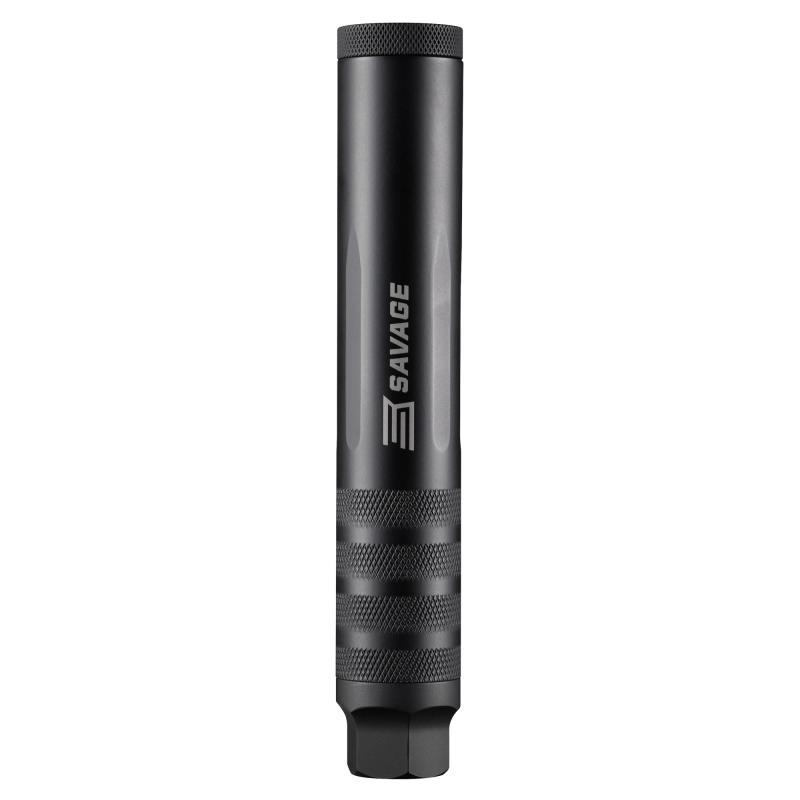 AccuCan, AC22, Suppressor, 22 LR, Threaded 1/2x28, Direct Thread Mount, Aluminum/Titanium Construction, Cerakote Finish, Black 11700