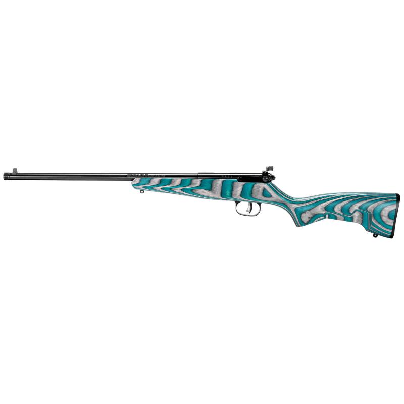 Rascal Minimalist, Bolt Action, 22LR, 16.125" Barrel, Teal and Gray Laminate Stock, AccuTrigger, Adjustable Peep Sights, Single Shot, Right Hand 13802