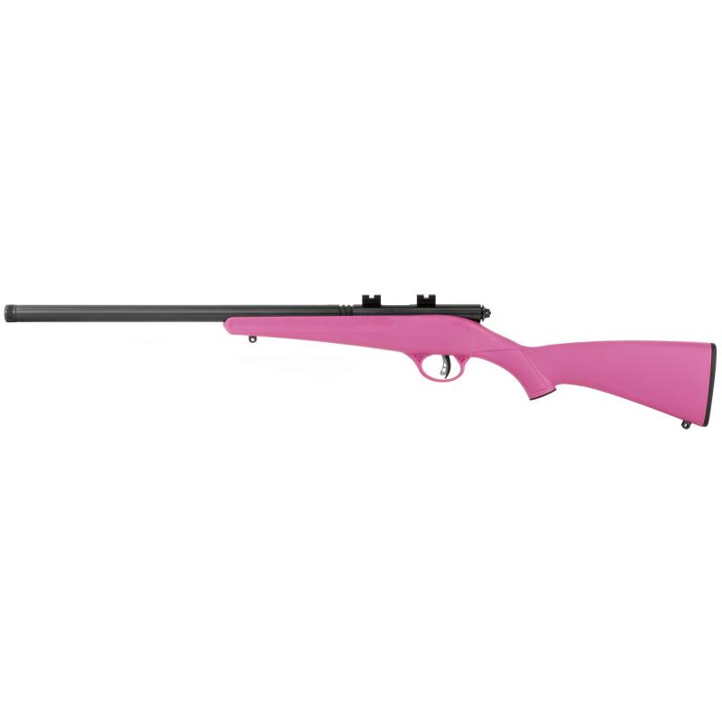 Rascal FV-SR, Bolt Action, 22LR, 16.125" Threaded Barrel, Pink Synthetic Stock, Single Shot, AccuTrigger, Right Hand 13835