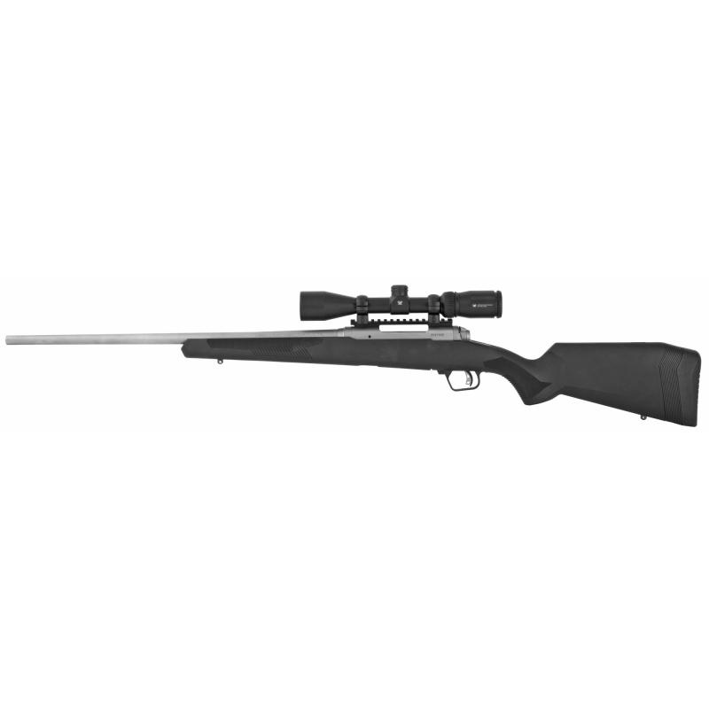 110 Apex Storm XP, Bolt Action, 30-06 Springfield, 22" Barrel, Stainless Finish, Synthetic Stock, 4Rd, Accutrigger, Detachable Box Magazine, 3-9x40 Vortex Crossfire II, Right Hand 57352