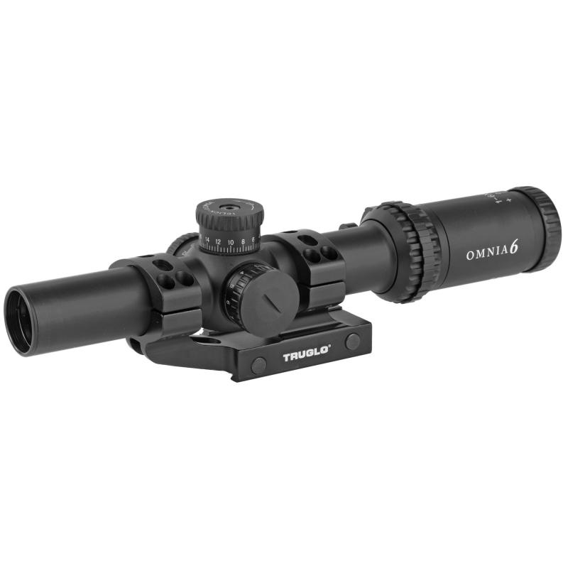 Omnia Riflescope 1-6x24mm Illuminated All-Purpose Tactical Reticle Matte Black Finish Includes Mount 30mm