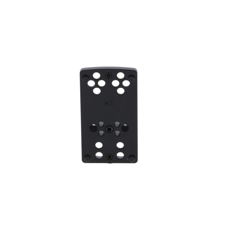 Pistol Red Dot Sight Mount, For S&W M&P, Coverts Factory Rear Sight Dovetail to TRUGLO TRUTEC Micro (TG8100B, TG8100BM, TG8100G), Vortex, EOTech, Burris, Meopta, and More), Nitride Finish, Black TG-TG8950M1
