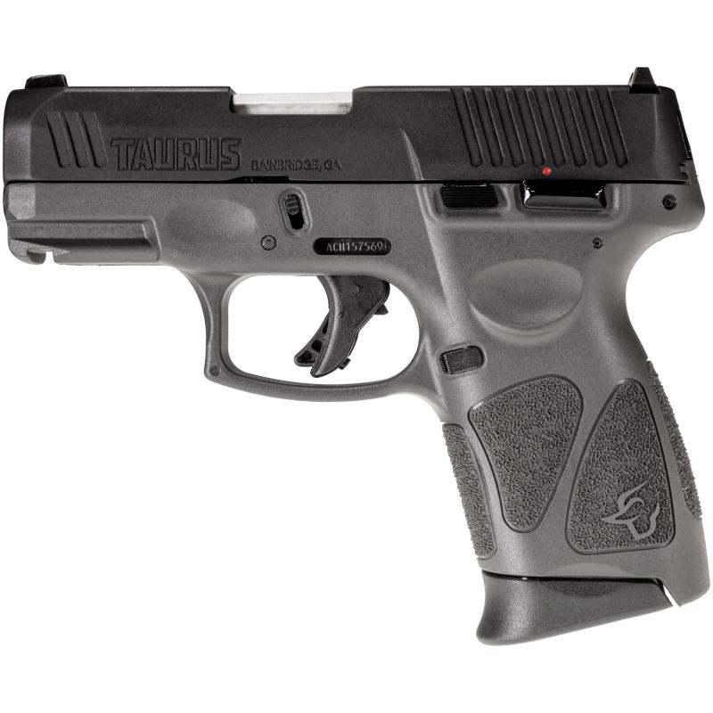 G3C, Striker Fired, Semi-automatic, Polymer Frame Pistol, Compact, 3.26" Barrel, Gray Frame, Matte Finish Slide, Fixed Front Sight With Drift Adjustable Rear Sight, Manual Thumb Safety, 12 Rounds, 3 Magazines 1-G3C931G