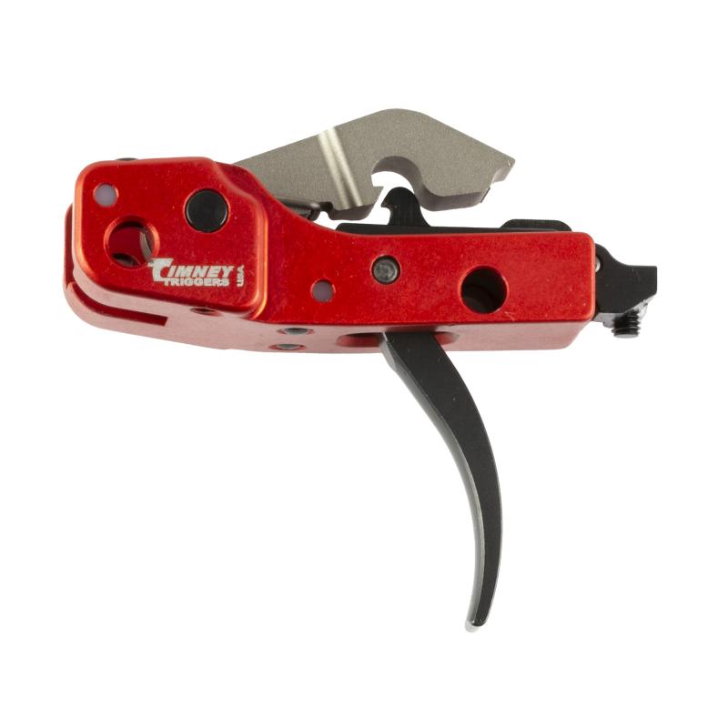 AK-47, Single Stage Trigger, Curved Trigger Shoe, Anodized Finish, Red AK47