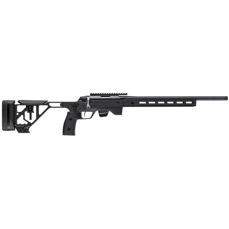 T1X Ace Target, Bolt Action Rifle, 17HMR, 20" Threaded Barrel, 1/2x28 Thread Pitch, Modular Chassis, Cerakote Finish, Black, 10 Rounds JRT1XATB30920