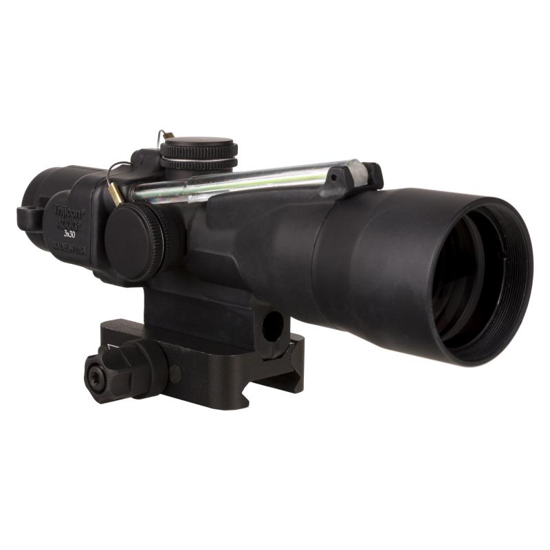 ACOG, 3X30mm, Dual Illuminated Green Chevron .233/62 Grain, Includes Q-LOC Mount, Matte Finish, Black TA33-C-400371