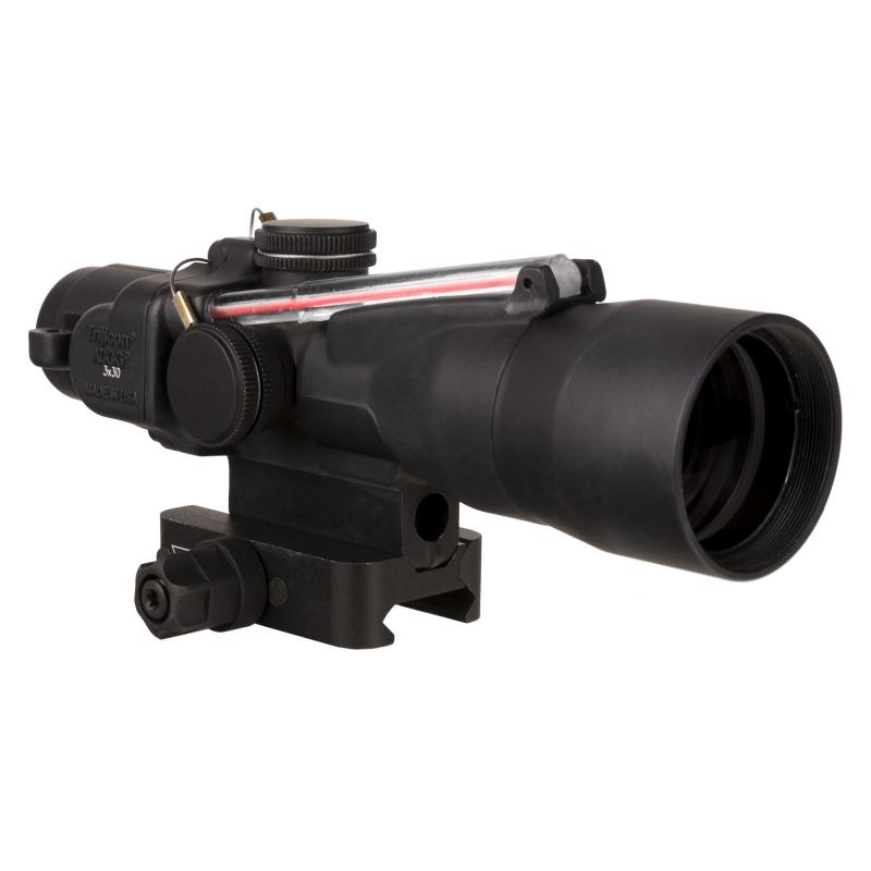 ACOG, 3X30mm, Dual Illuminated Red Chevron .233/62 Grain, Includes Q-LOC Mount, Matte Finish, Black TA33-C-400378