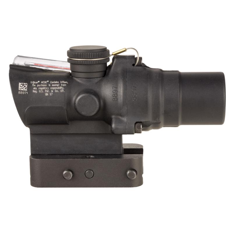 ACOG, 1.5X16mm, Dual Illuminated Red Ring & 2 MOA Dot, Includes Q-LOC Mount, Matte Finish, Black TA44-C-400330
