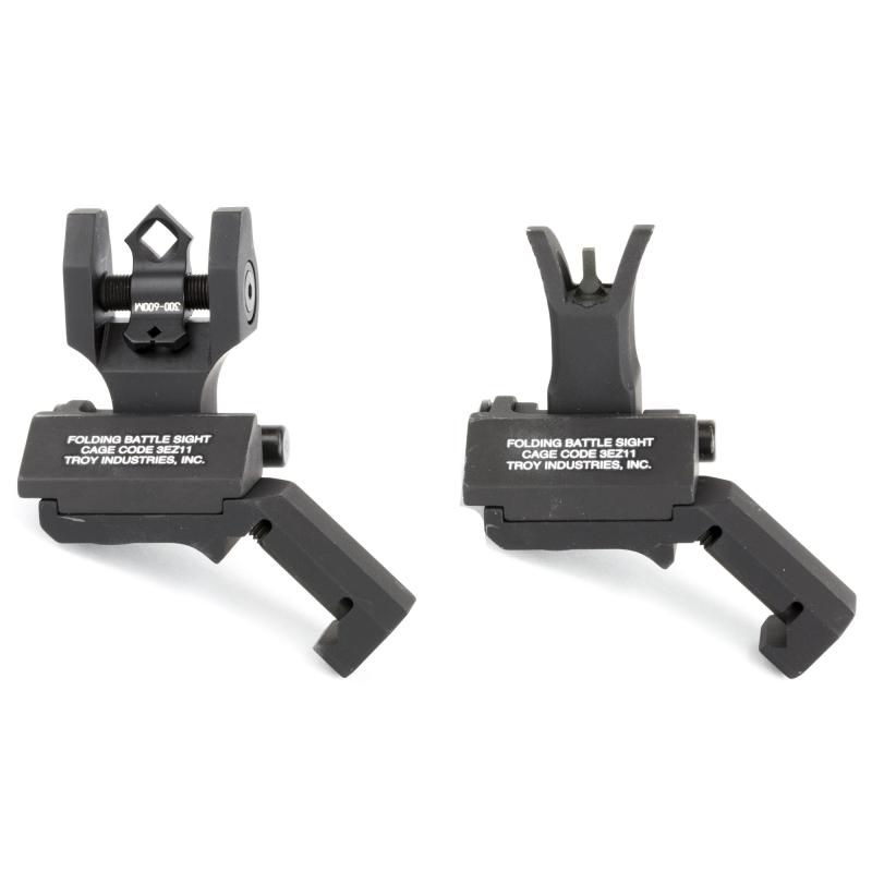45 Degree Offset Folding BattleSights for M4 Front and Dioptic Rear Black