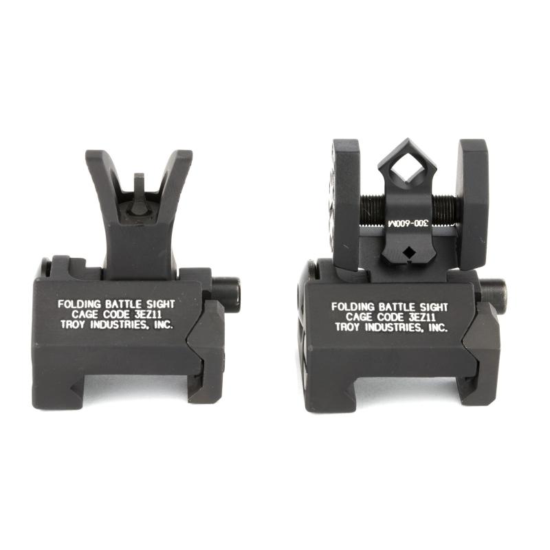 Micro M4 Front and DOA Rear Folding BattleSight Set Black