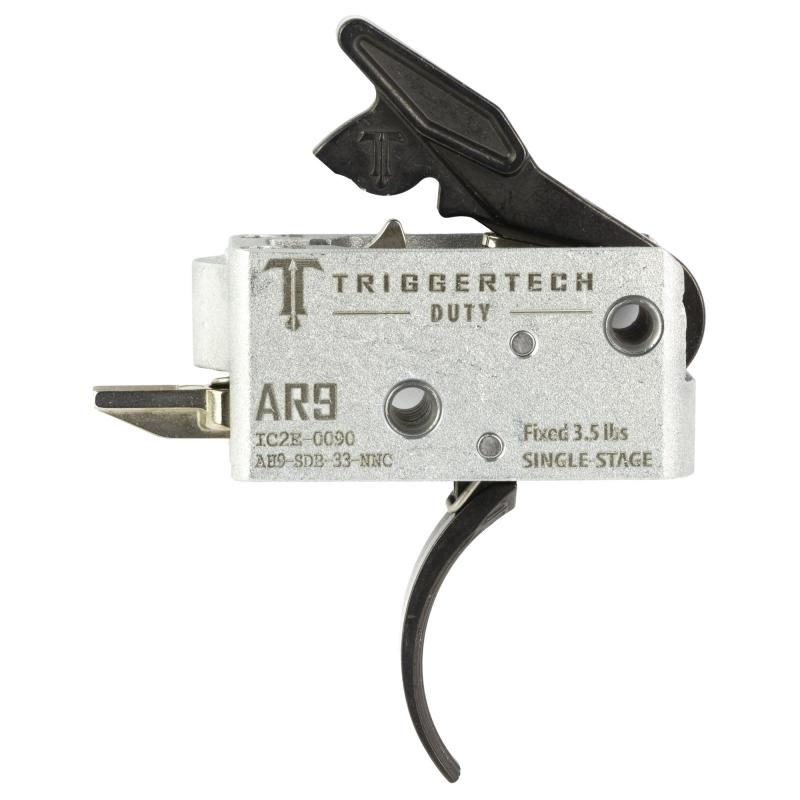 Duty, Curved Trigger, Single Stage, 3.5LB Pull, Fits AR-9, Anodized Finish, Black AH9-SDB-33-NNC
