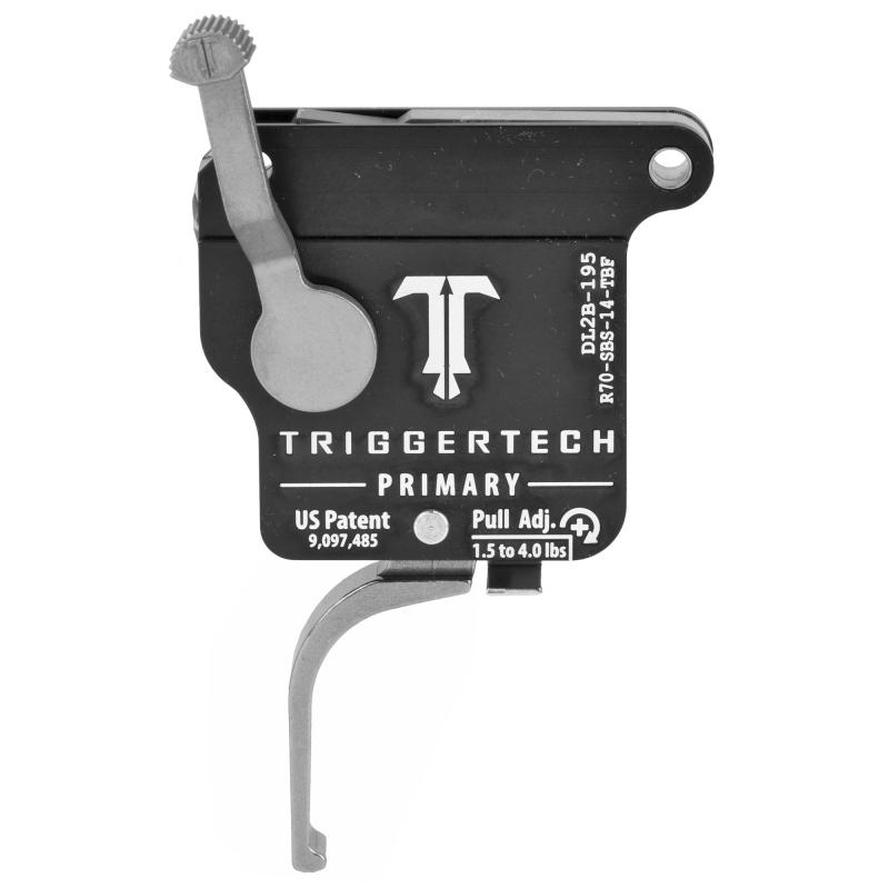 Trigger, 1.5-4LB Pull Weight, Fits Remington 700, Primary Flat Trigger, Bolt Release Model, Right Hand, Adjustable, Stainless Finish, Includes Installation Tools, Instruction Book, & TriggerTech Patch R70-SBS-14-TBF