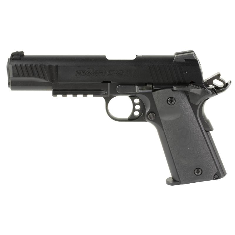 Forge H1 1911, Single Action Only, Semi-automatic, Alloy Frame Pistol, Full Size, 22LR, 5" Threaded Barrel, Cerakote Finish, Black, Adjustable Sights, Manual Safety, 12 Rounds, 2 Magazines, NOT TRANSFERABLE IN MN,5170500