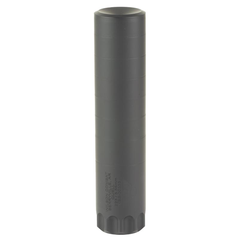 Quell, Suppressor, 223REM/556NATO, Stainless Steel Construction, Armor Tuff Finish, Black, 1/2X28 Threaded, Includes K-Mount Muzzle Device, Storage Case SP-QUELL-556BLK28