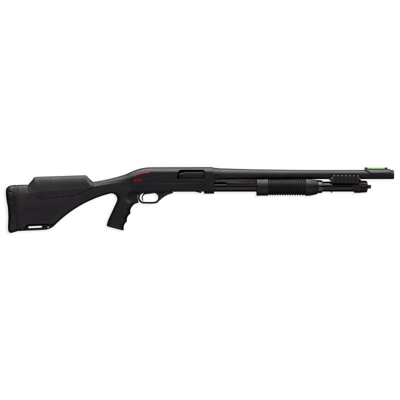 SXP Shadow Defender, Pump Action, 12Ga 3", 18" Barrel, Black Finish, Synthetic Stock, Cylinder Choke, 5Rd, Fiber Optic Sight 512327395