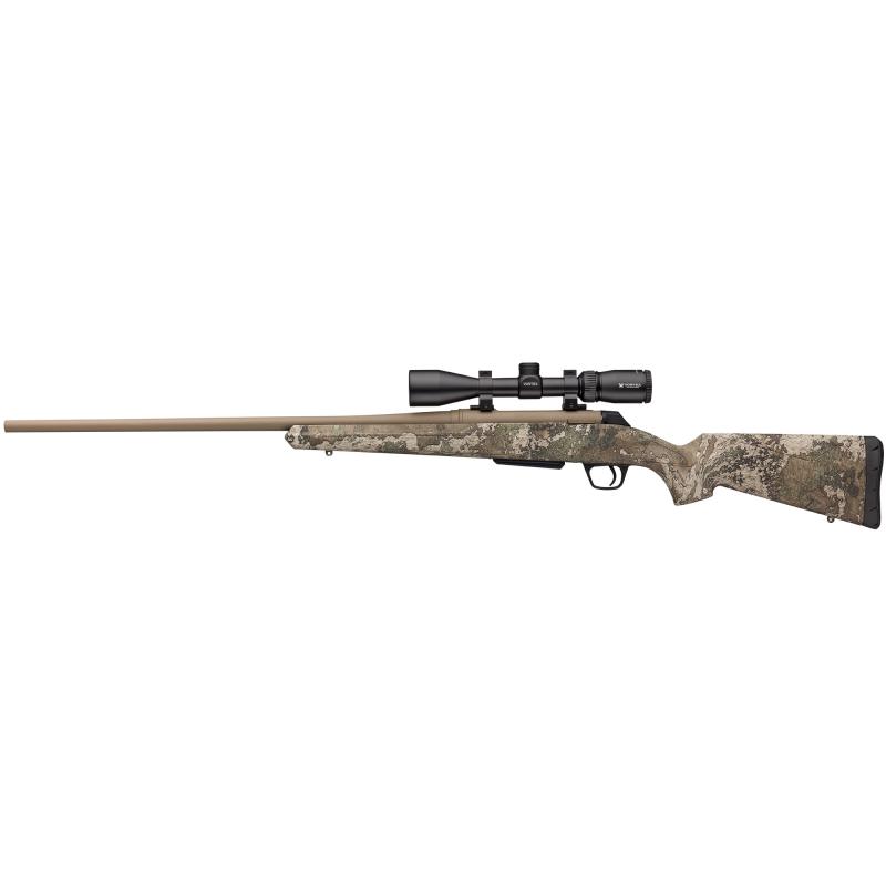 XPR, Bolt Action, 270 Winchester, 24" Barrel, Flat Dark Earth Finish, True Timber Strata Stock, Vortex Crossfire II 3-9x40 Included, 3 Round 535740226