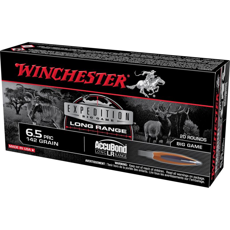 Big Game Long Range, 6.5 PRC, 142Gr, AccuBond LR, 20 Round Box S65PLR