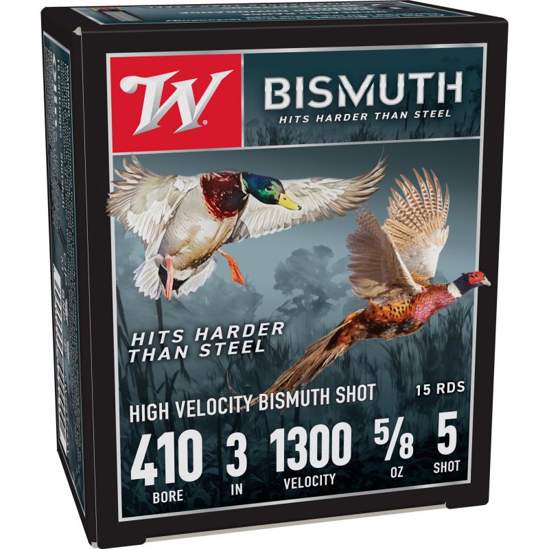 Bismuth, 410 Bore, 3", #5, 9/16oz, Shotshell, 15 Round Box SWB4135XV