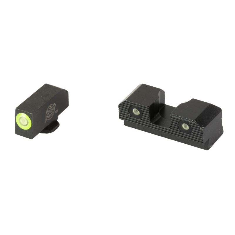 R3D 2.0, Tritium Night Sight, For Glock 43, Green Front Outline, Green Tritium Front/Rear GL-R203P-6G
