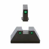 Optic Compatible Sets for Glock, Sight, Front/Rear, Fits All Glocks, GrnTri, Blk, Front/Rear GL-813