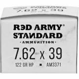 Red Army Standard, 7.62X39, 122Gr, Boat Tail Hollow Point, 20 Round Box AM3371