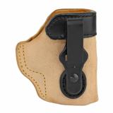 Scout 3.0, Strongside/Crossdraw, Inside Waistband Holster, Ambidextrous, Fits S&W M&P Shield 9/40/2.0 9/40, Taurus 709 Slim, Mossberg MC1SC, Black Leather S2-652B