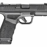 Hellcat Pro, Striker Fired, Semi-automatic, Polymer Frame Pistol, 9MM, 3.7" Hammer Forged Barrel, Melonite Finish, Black Polymer Frame, Textured Grip, Tritium Front Sight, Tactical Rack Rear Sight, 5 Magazines, (1) 17-Round & (4) 15-Round, Includes Range